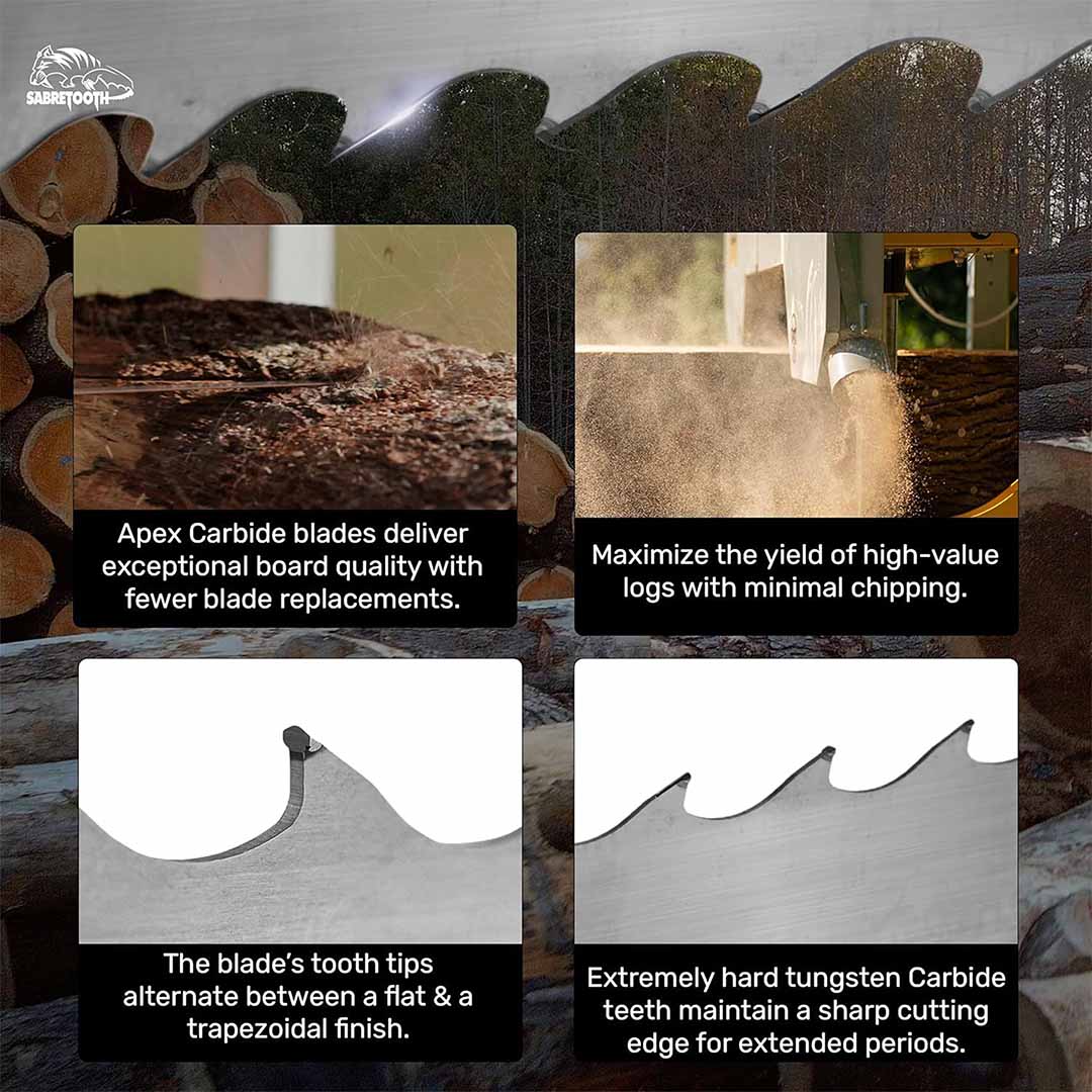Apex Carbide 144" Ultra-Premium Blade (1-1/4 x .039 x 7/8" x 10°) Single - Image 4